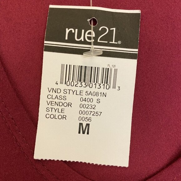 Rue 21 Women's Dress Size M Burgundy Sleeveless Pullover Stretch Knee Length NWT - Picture 12 of 12